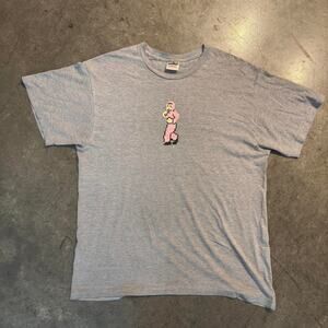 Grey bad friend pixel tee